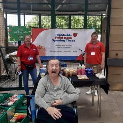 Nora at Highfields Food Bank