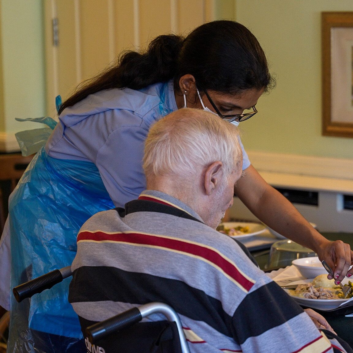 ACI | members of staff interacting with our residents