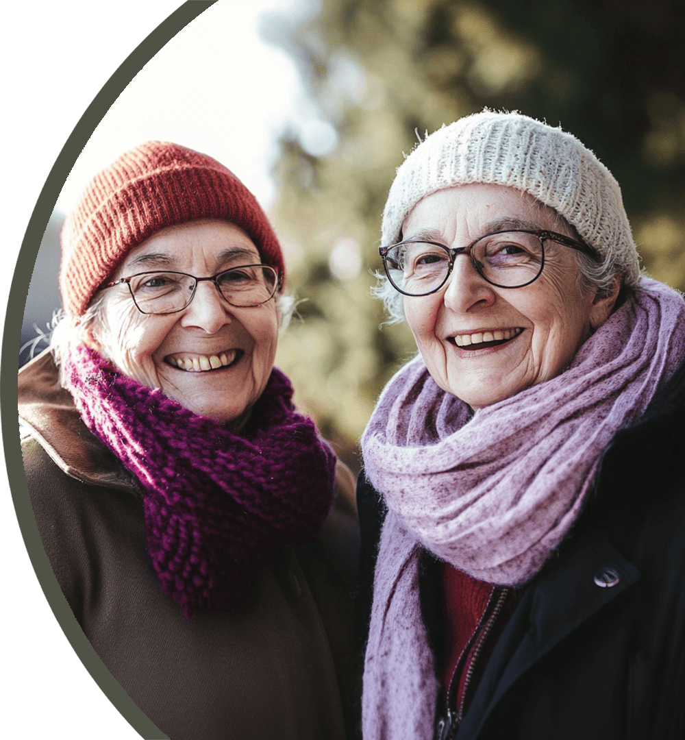 ACI | Two of our residents wrapped up warm for the winter season